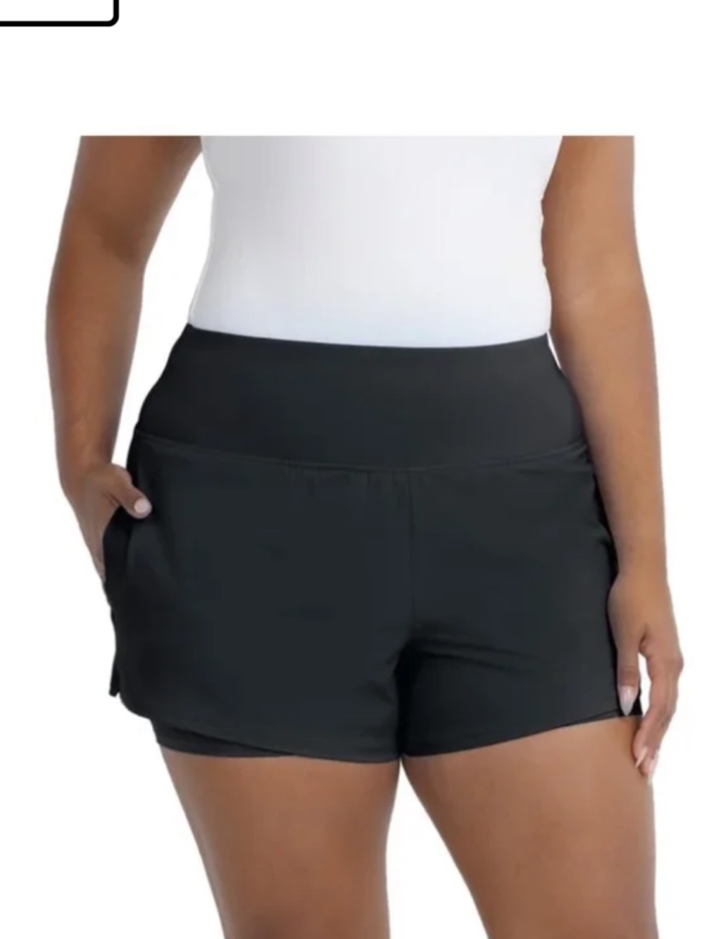 NWT Spyder Womens Athletic Shorts Sz. Small Black Built In Liner Running
